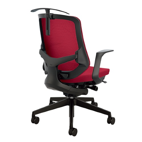 ナイキ セリフトチェア (Selift) (ブラック) ミドルバック 布張り 固定肘 ハンガー付 SLENB513FH