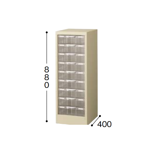 ナイキ パンフレットケース B4タイプ 1列 深型9段 W311×D400×H880mm STD109L-B4