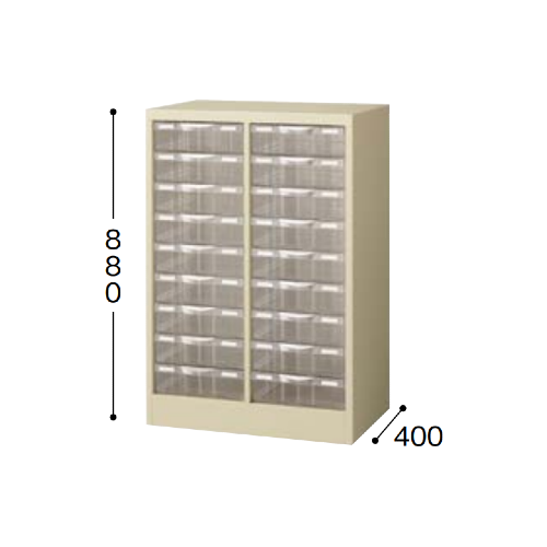 ナイキ パンフレットケース B4タイプ 2列 深型9段 W595×D400×H880mm STD209L-B4