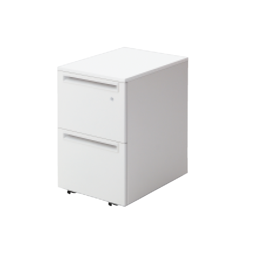 プラス US-1/US-2/US-1S/US-W サイドキャビネット ワゴン 2段 US-046SC-A2 W396×D577×H605 779-419