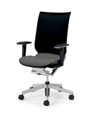 コクヨ アガタチェア 布張り スタンダードタイプ 可動肘 背クッション付き CR-G1261U1M