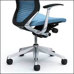 オカムラのバロンチェア(Baron)ローバックのグラデーション