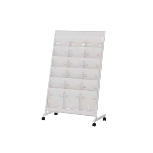 ウチダ パンフレットラック ＥＳシリーズ ロータイプ ES-P-306 片面3列6段 6-404-1117