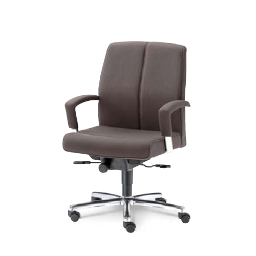 ウチダ 高級チェア EX-300シリーズ ローバックタイプ 布張り EX-300N 1-229-3020/1-229-3028