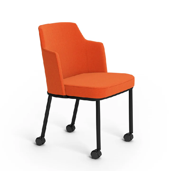 イトーキ オフィスチェア ノルリミックスサイドチェア(knoll) ハードキャスター KNRM-3H-L01