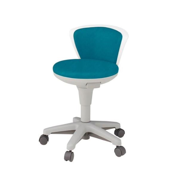 イトーキ 医療家具 サポートスツール2 背付 肘なし キャスター付 布張り KSK-660PV-A3