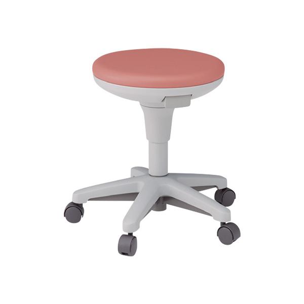 イトーキ 医療家具 サポートスツール2 スツール  キャスター付 ビニールレザー KSK-680DL-M6