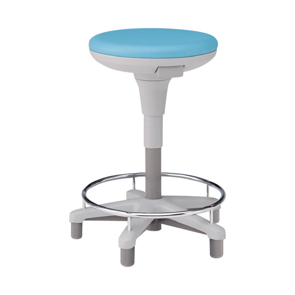 イトーキ 医療家具 サポートスツール2 スツール 足掛付 グライド付 ビニールレザー KSK-692DL-S4