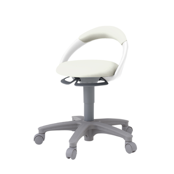 イトーキ 医療家具 サポートスツール 背付 キャスター付 ビニールレザー張り PCK-1100DL-C8