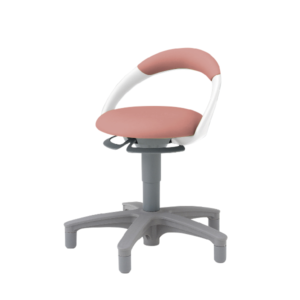 イトーキ 医療家具 サポートスツール 背付 グライド付 ビニールレザー張り PCK-1101DL-M6