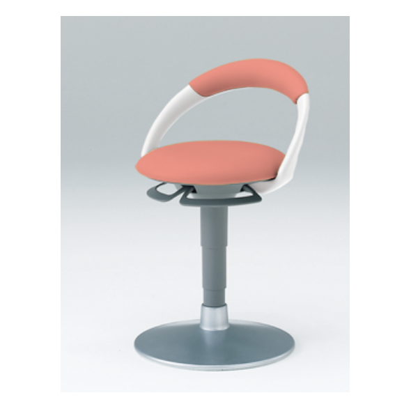 イトーキ 医療家具 サポートスツール 背付 円盤脚 ビニールレザー張り PCK-1107DL-M6