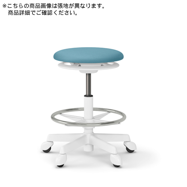 イトーキ 医療家具 サポートスツールS (Support Stool S) ランバーフレームなし足掛付 ゴム単輪キャスター PCK-600PVP