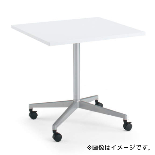 コクヨ ミーティングテーブル JUTO ジュート 単柱脚 ポリッシュ脚 角形 正方形天板 スクエアエッジ キャスター MT-JTJ77P