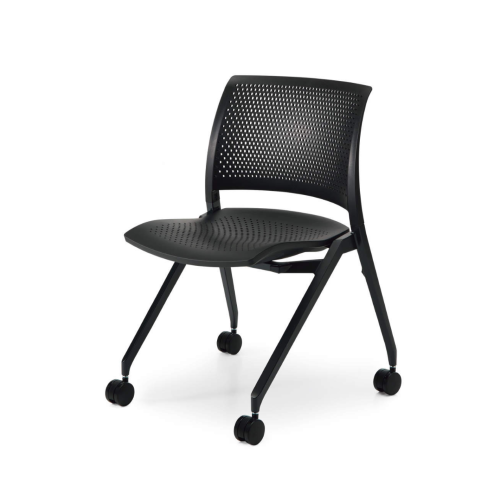 コクヨ MTGチェア スプライン(Spline)チェア キャスタータイプ 座樹脂シェルタイプ/ブラックシェル K11-B200W-BK1/K11-B200U-BK1