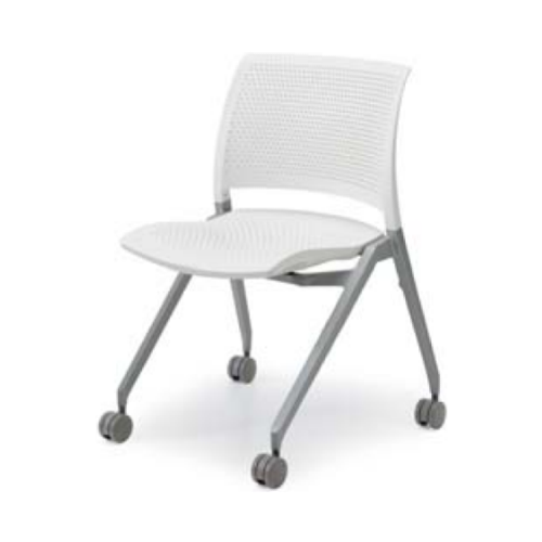 コクヨ MTGチェア スプライン(Spline)チェア キャスタータイプ 座樹脂シェルタイプ/ホワイトシェル K11-S200W-PW1/K11-S200U-PW1