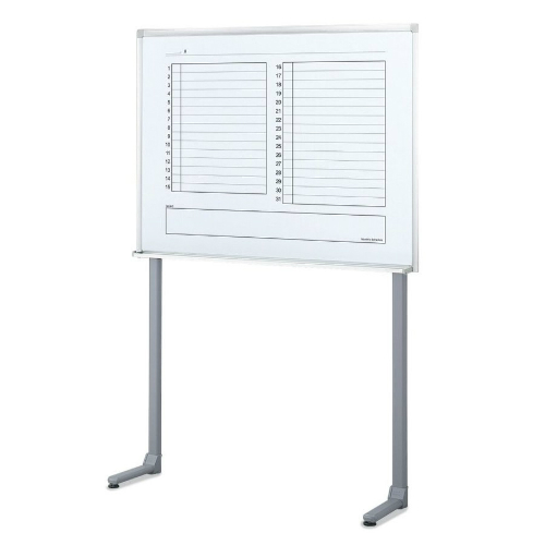 コクヨ ホワイトボード BB-L900シリーズ 片面ホワイトボード(月行事ヨコ) 壁面仕様 W1205×D315×H1800 BB-L934MW