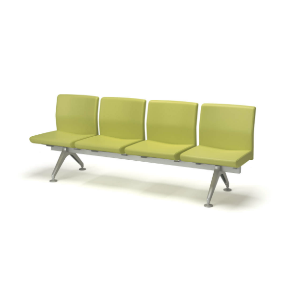 コクヨ ロビーチェアー 4700シリーズ 4連 布/エコPVレザー W2110×D548×H790 CN-4704