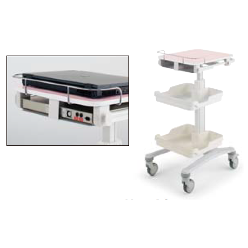 コクヨ ナーシングカート フリープラス 天板昇降タイプ＋バッテリー棚セット HFP-AS45-9APW1Y1＋HPA-NCV4N