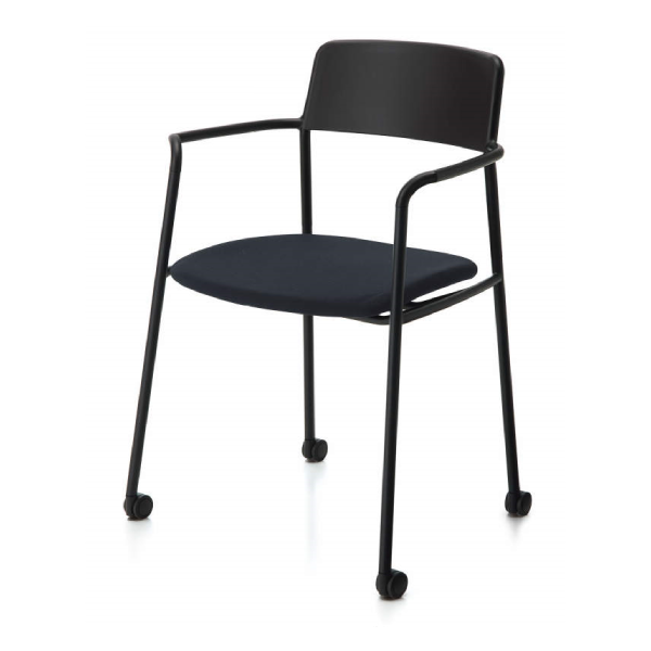 コクヨ 会議用イス(ミーティングチェア) エニーチェア(Any) チェアー キャスタータイプ 肘付き K01-Z211CU-BKG2E61