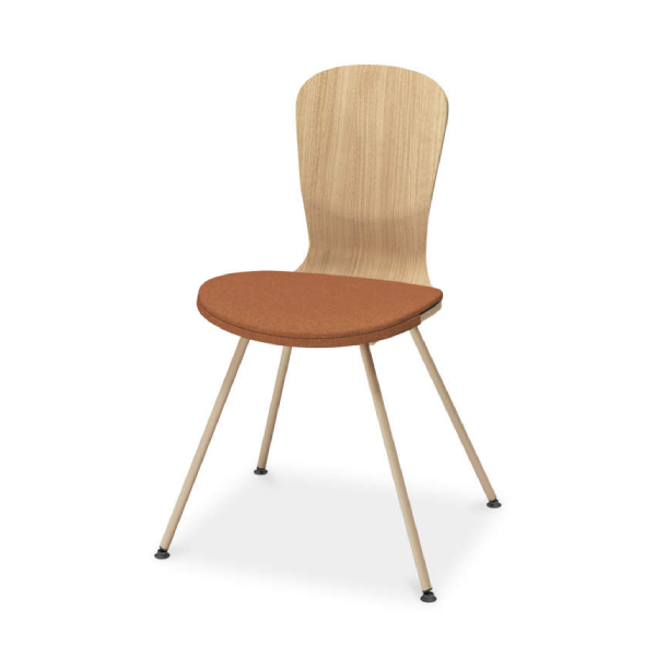 コクヨ トスチェア (Toss) 4本脚 座パット付き K24-Z01C-MP1FB461.png