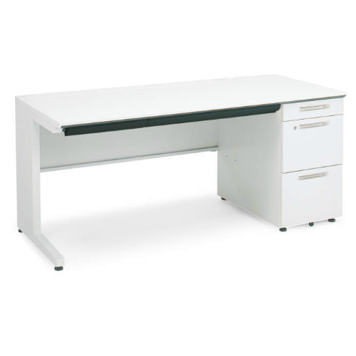 コクヨ iSデスクシステム 片袖デスク W1500×D700×H720 B4タイプ シリンダー錠 SD-ISN157LCBS