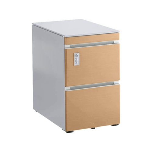 コクヨ　机とワゴン(三段キャスター付き) コクヨ GXワゴン 3段(T3) ダイヤル錠 ペントレー引き出し付き 薄型自在