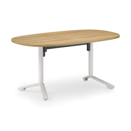 コクヨ ミーティングテーブル イニシア（INITIA）昇降フラップテーブル ラウンド天板 W1500×D900×H720 TIN-SD1809M-WY3Y31