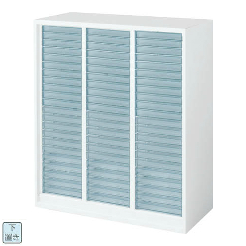 コクヨ エディア(EDIA) スタンダード トレーユニットA4浅型 下置き書庫 W800×D450×H1050 BWU-PA158SAWN