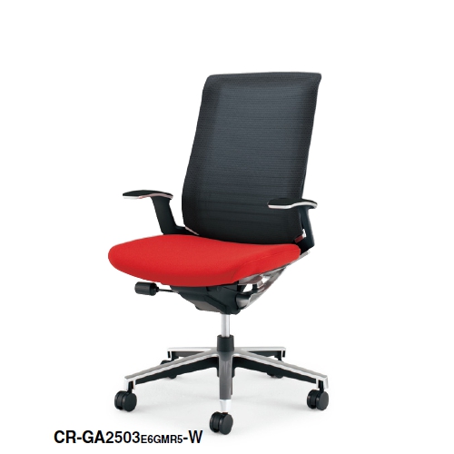 コクヨ インスパイン(INSPINE)チェア ブラックフレーム ハイバック T型肘付 CR-GA2503E6