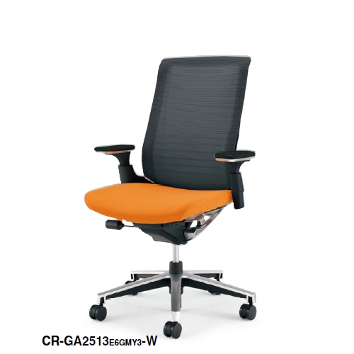 コクヨ インスパイン(INSPINE)チェア ブラックフレーム ハイバック 可動肘付 CR-GA2513E6