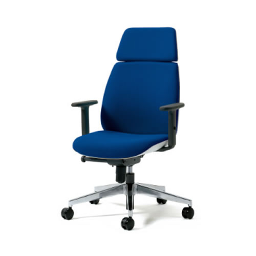 プラス ユー(U CHAIR)チェア ハイバック アルミ脚 アジャスト肘 KD-UC57SEL/KD-UC67SEL