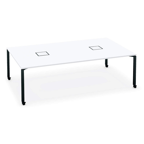 コクヨ ワークフィット スタンダードテーブル 両面タイプ アジャスター脚/キャスター脚 SD-WFA2414/SD-WFC2414