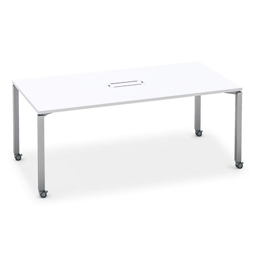 コクヨ ワークフィット 角型 アジャスター脚/キャスター脚 配線ボックス有 SD-WFTBA189/SD-WFTBC189