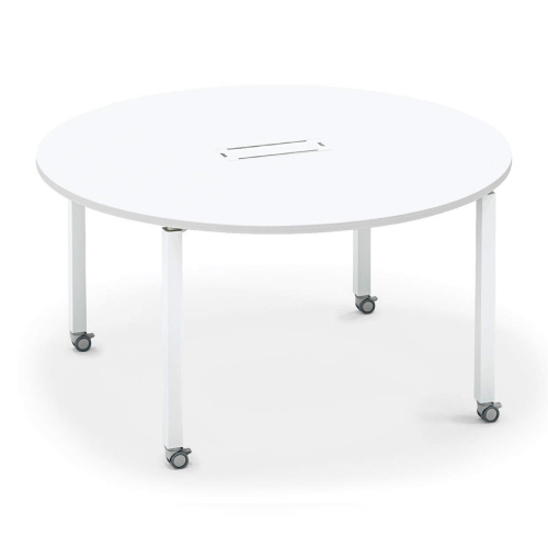 コクヨ ワークフィット 円形 配線ボックス有 アジャスター脚/キャスター脚 SD-WFTBA14/SD-WFTBC14