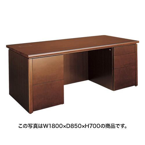 コクヨ 役員室用家具 マネージメント 220シリーズ 両袖デスク＜コンセント付き＞ MG-220D1