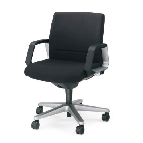 コクヨ マネージメントチェアー 320シリーズ サークル肘付きチェアー 突板タイプ/ローバック CR-G320