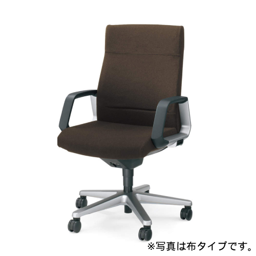 コクヨ マネージメントチェア 320シリーズ サークル肘付チェアー(ポリウレタン系レザー) スタンダードタイプ/ハイバック CR-G321VH