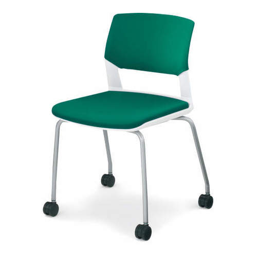 コクヨ ミーティングチェアー 会議用イス 160シリーズ 肘なしチェアー(布) 背カバータイプ/キャスタータイプ CK-160CR