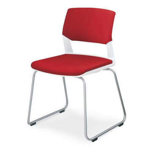 コクヨ ミーティングチェアー 会議用イス 160シリーズ 肘なしチェアー(布) 背カバータイプ/サークル脚タイプ CK-164R