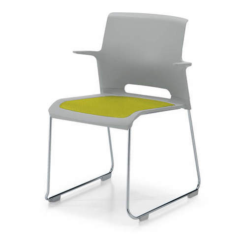 コクヨ Caravel カラベル 肘付き〈スチール脚〉（ライトグレーフレーム） サークル脚タイプ/背樹脂タイプ/ライトグレー CK-M641E2