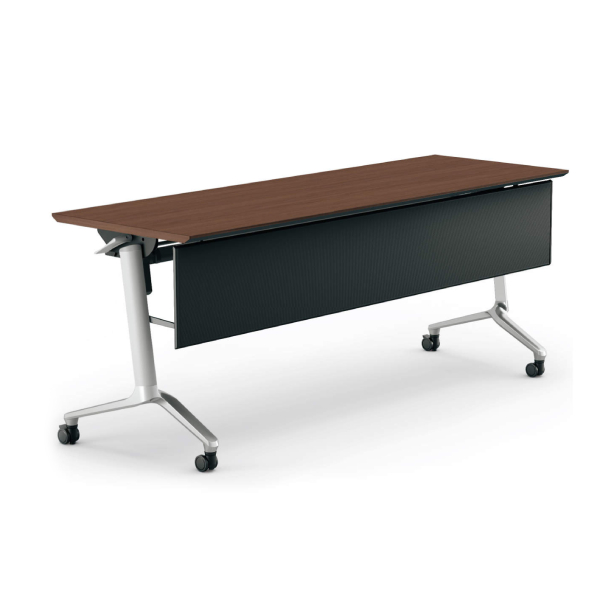 コクヨ コンフェスト フラップテーブル 天板フラップ式 スタンダードタイプ/パネル付き/棚付き KT-PS1301M