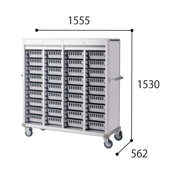 コクヨ スタッフステーション メディレージ 注射薬カート（36床用） HP-MCTC436