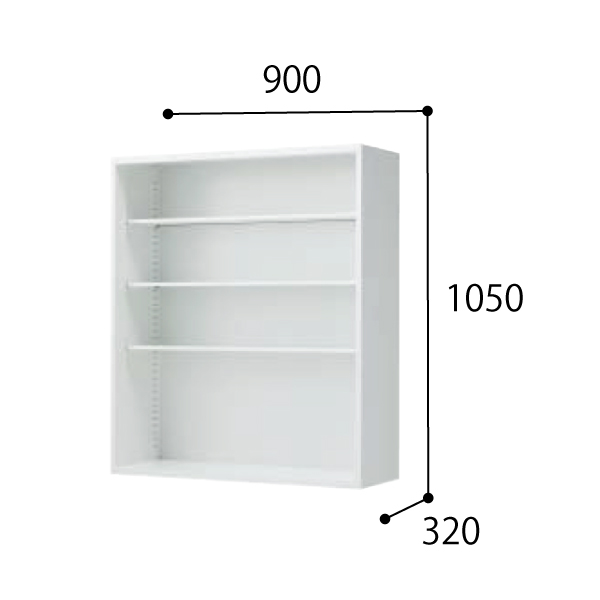 コクヨ スタッフステーション エディア EDIA メディカル 薬品収納・オープン 上置き BWU-HPK59SSSAW