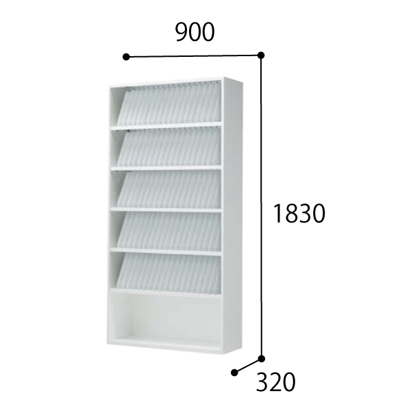 コクヨ スタッフステーション エディア EDIA メディカル カルテ収納・オープン 下置き BWU-HPKK79SSSAWN