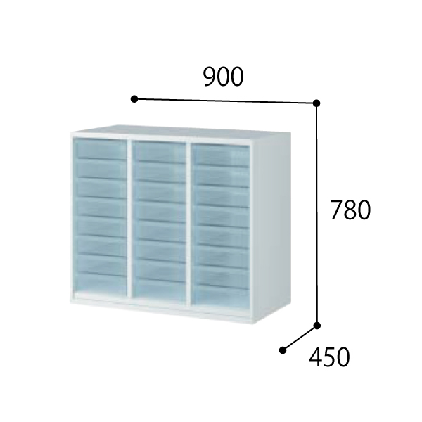 コクヨ スタッフステーション エディア EDIA メディカル 作業用収納・トレー ユニットA4深型 下置き BWU-HPPA239SAWN