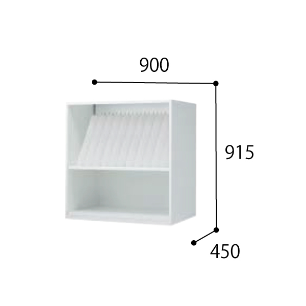 コクヨ スタッフステーション エディア EDIA メディカル レントゲンフィルム収納・オープン（半切判縦置き） 上/下置共用 BWU-HPRHK49SAW