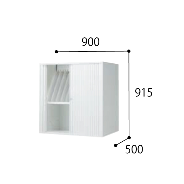 コクヨ スタッフステーション エディア メディカル レントゲンフィルム収納・シャッター（半切判縦置） 上/下置共用 BWU-HPRHSH49DSAWN