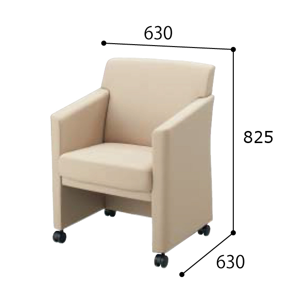 コクヨ 応接セット 応接会議イス マノヴェラ 布 W630×D630×H825mm MMN