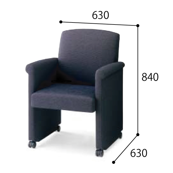 コクヨ 応接セット 応接会議イス グラディア パネル脚タイプ 布 W630×D630×H840mm CE-K155KQ01/CE-K155KQC5