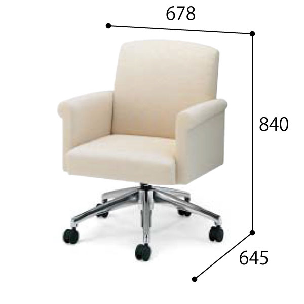 安楽椅子 コクヨ マデウス 会議椅子 キャスターソファ CE-K205T52HV03